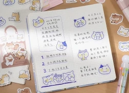 Cartoon Hand Account Photo Album Diary DIY Decoration Stickers