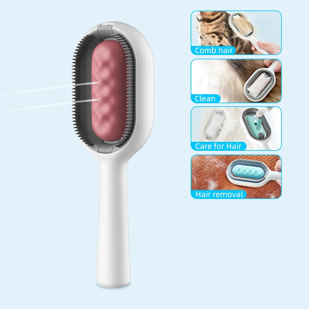 Wet Pet Brush with Water Tank