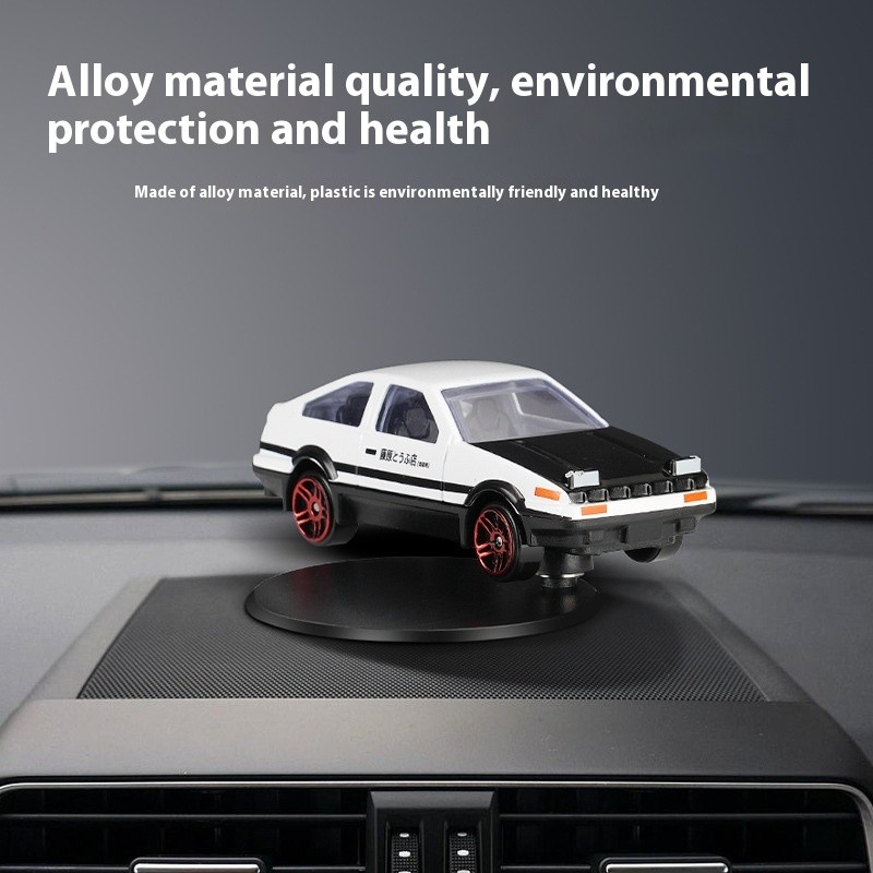 Alloy Car Model AE86 Drift Tail Spin Car Ornament