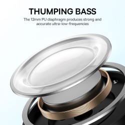Baseus Bowie E19 Wireless Earphones – Bluetooth 5.3, Big Bass, 12mm Drivers, IPX5 Waterproof with 33H Battery Life