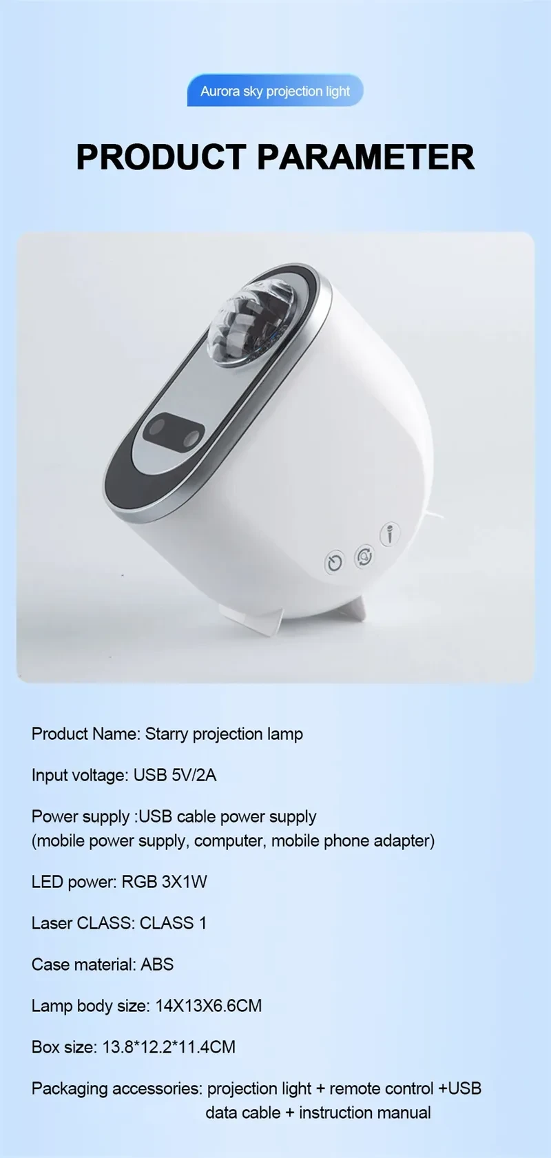 Aurora Borealis Starlight Projectors LED Galaxy Star Atmosphere