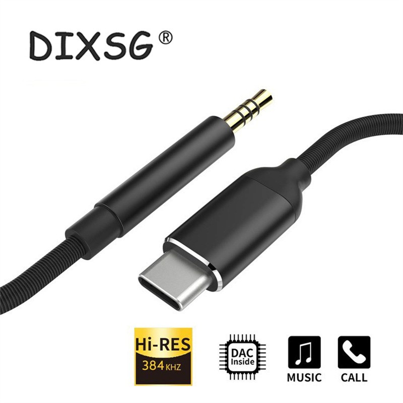 USB Type-C to 3.5mm Aux Audio Adapter – Headphone Jack Cable for Samsung