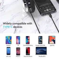 USB Type-C to 3.5mm Aux Audio Adapter – Headphone Jack Cable for Samsung