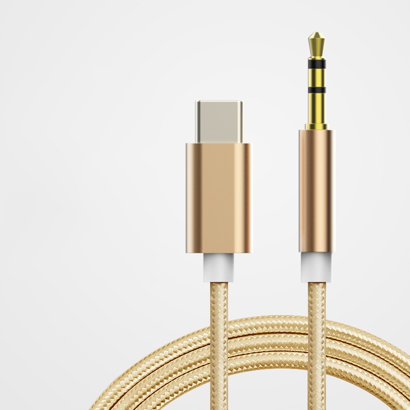 USB Type-C to 3.5mm Aux Audio Adapter – Headphone Jack Cable for Samsung