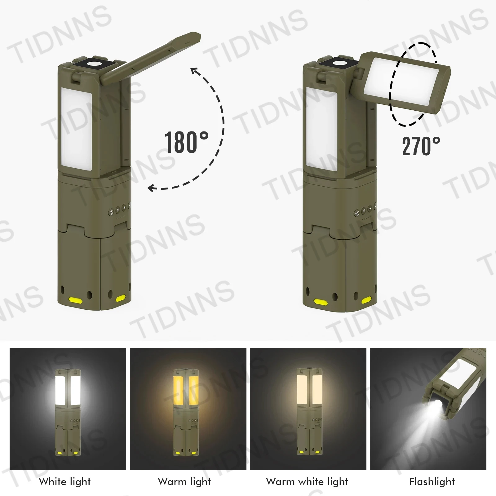 14000mAh Rechargeable Outdoor Hiking Fishing Tent Lamp 6000 LM Super Bright Magnetic Rotatable Telescopic LED RV Camping Lantern