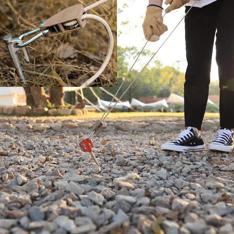Portable Adjustable Fix Camping Rope 2 Pcs