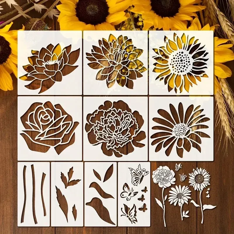 Garden Fence Large Flower Stencils🌻DIY