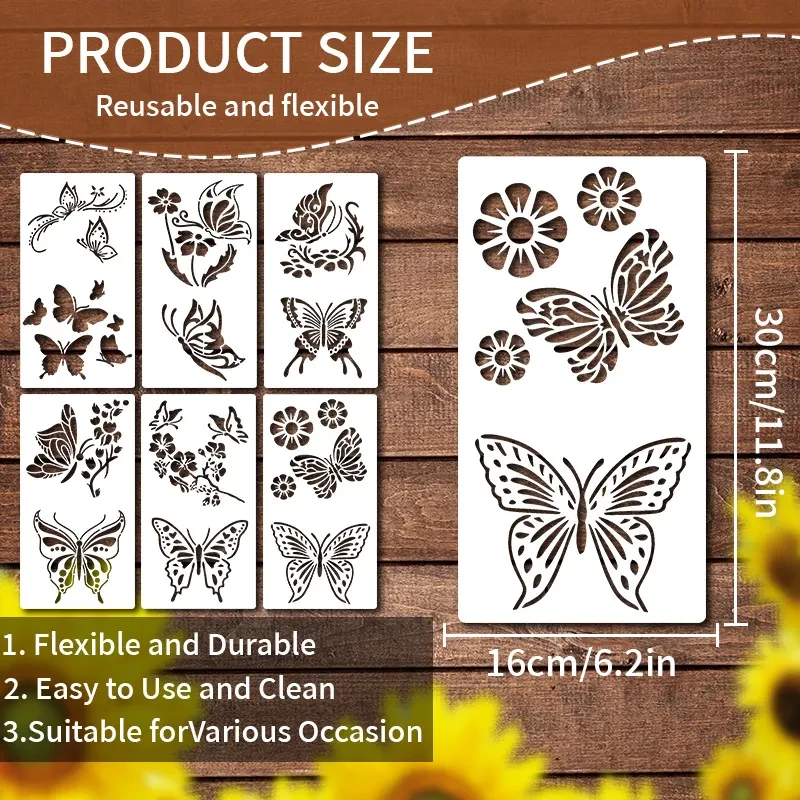 Garden Fence Large Flower Stencils🌻DIY