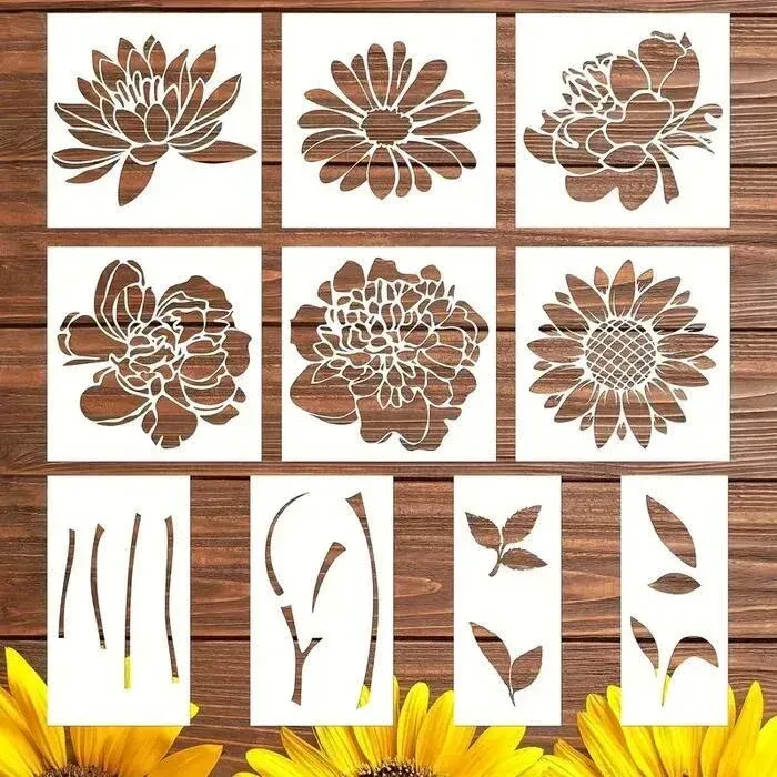 Garden Fence Large Flower Stencils🌻DIY
