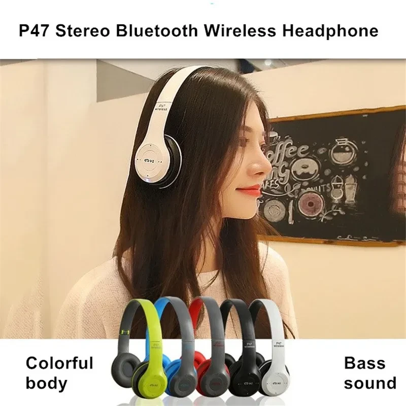 Wireless Headset Foldable Stereo Bass