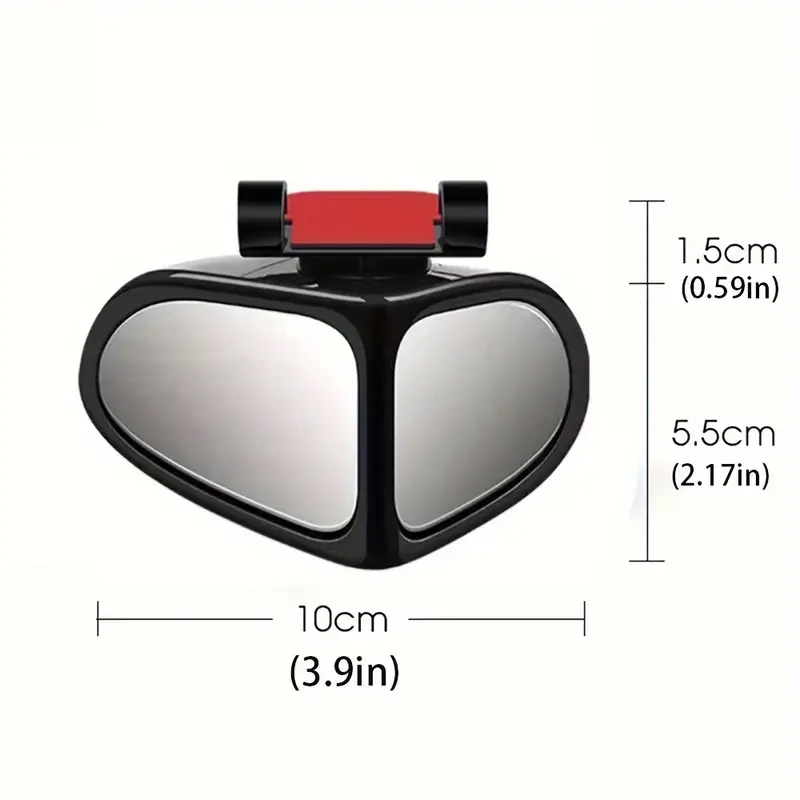 2pcs HD Blind Spot Mirrors for Cars - 360° Adjustable