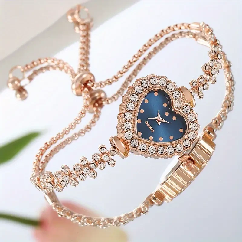 Elegant Women’s Quartz Watch with Rhinestone Accents