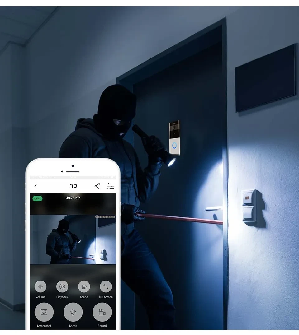 Marlboze 720P WIFI Visual Doorbell