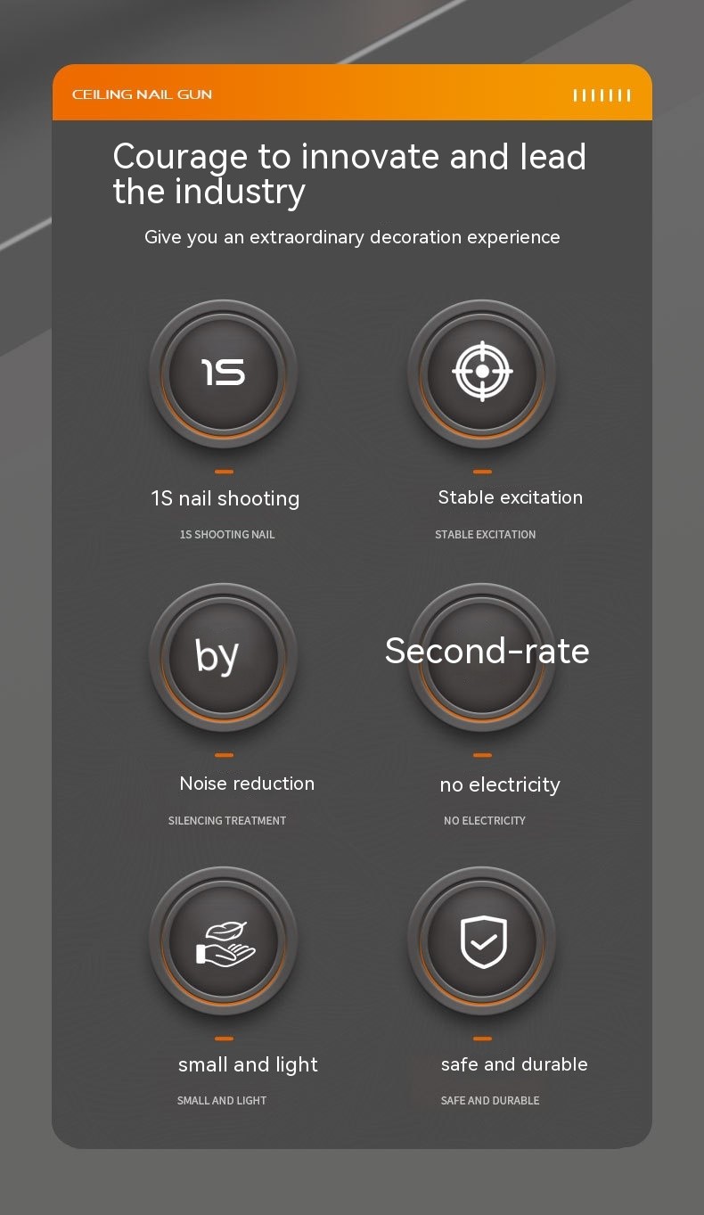 Woodworking and Decoration Integrated Nail shooter