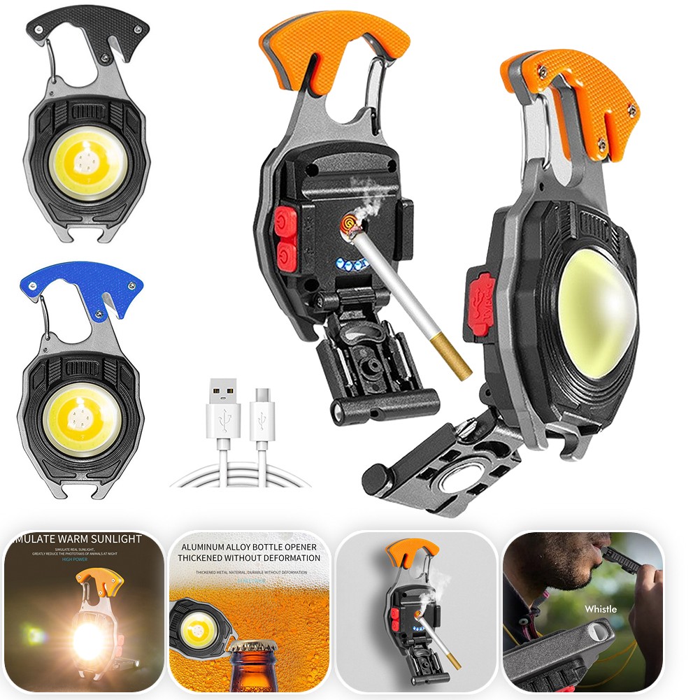 Outdoor Multifunctional Portable USB Mini Keychain