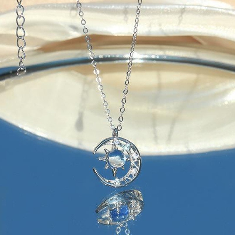 Dream Fall Star Moon Necklace Chain