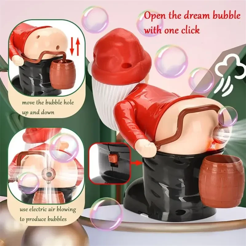 Christmas Bubble Machine Santa