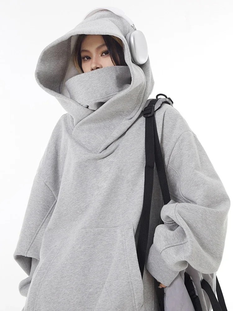 Men’s Oversized Ninja Turtleneck Hoodie