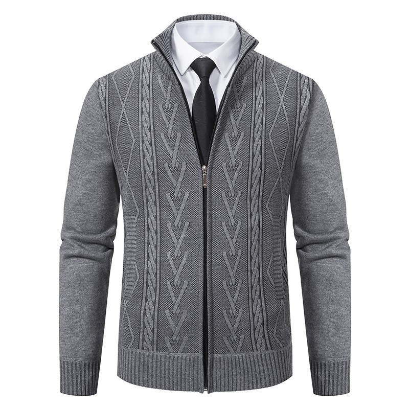 Men’s Cashmere Padded Knitted Sweater Coat Men’s Cashmere Padded Knitted Sweater Coat