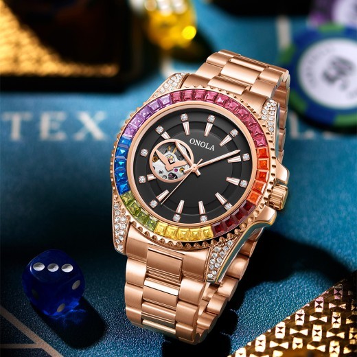 Automatic Mechanical Watch Men's Solid Core Fine Steel Belt
