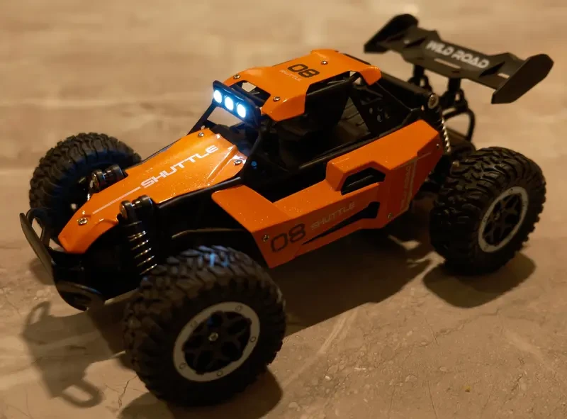 1:16 2.4G Double Battery Alloy RC Car, High Speed Up To 20 Km/h Remote Control Car, All Terrain Off-Road Electric Toy Car Halloween Christmas Gift
