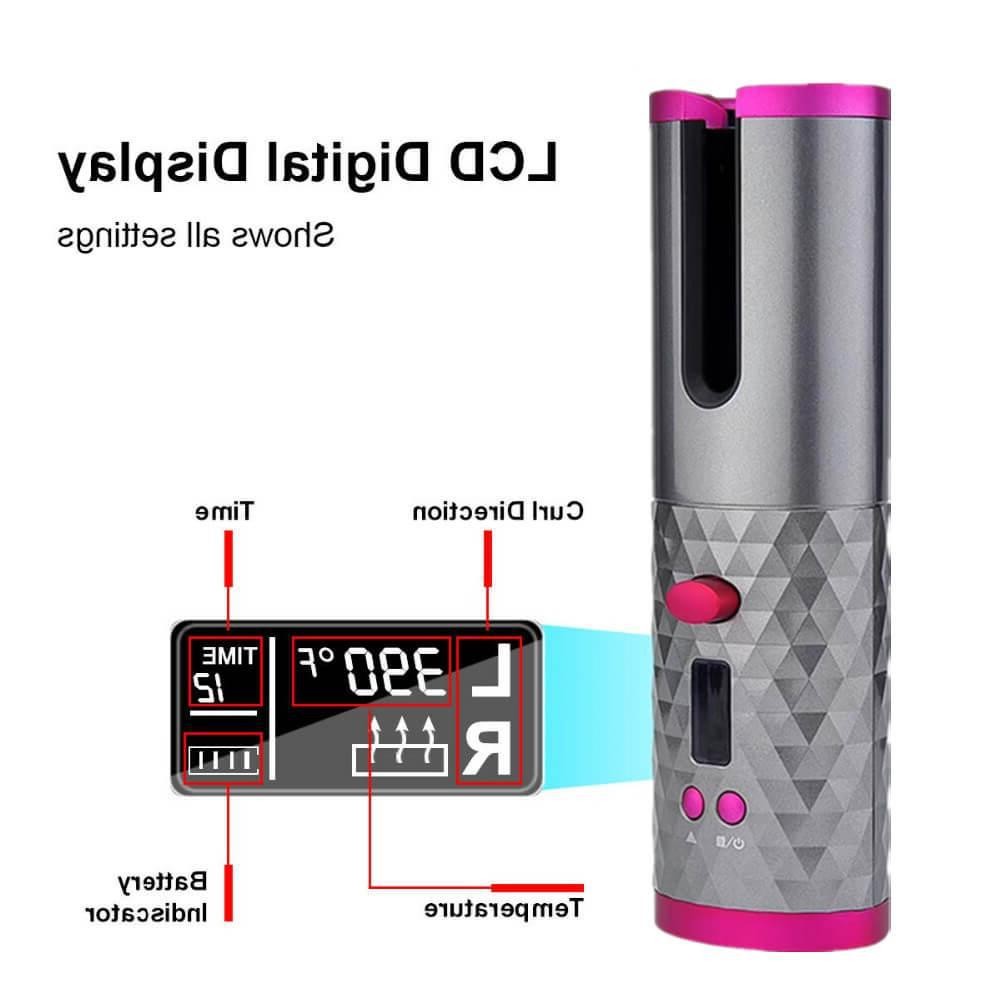 Automatic Hair Curler USB Cordless Wireless Auto Ceramic Curling Iron Hair Waver T Waves Iron Curling Wand Air Curler