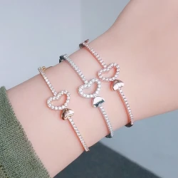Couple Men And Women Bracelets Heart Shaped