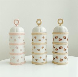 Milk Powder Box Infant Portable Three-layer Storage Box