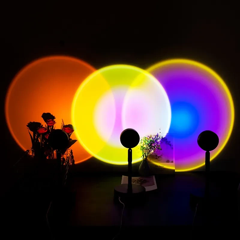 Sunset Projector Lamp LED RGB87 Remote Control 16 Colors