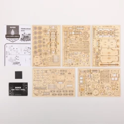 Wooden Toys 3D Puzzle Model DIY Train Assembly Suitable for Adult Birthday Gift Kids Decoration