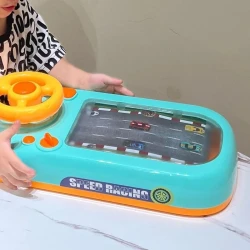 Simulation Toys Racing Car Steering Wheel Driving Adventure Lights and Music
