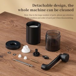 Manual Coffee Bean Grinder Portable Grinder Home Outdoors Travel Hand Crank Coffee Grinder Adjustable Bean Grinde