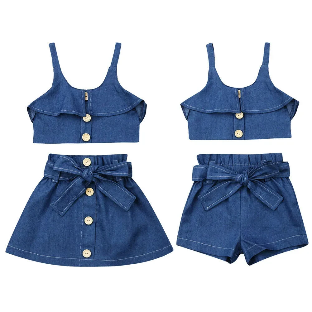 Kids Strap Jeans For Boys And Girls