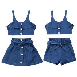 Kids Strap Jeans For Boys And Girls