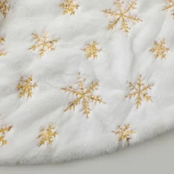 Snow Motif Christmas Tree Base / Christmas Tree Mat 90cm