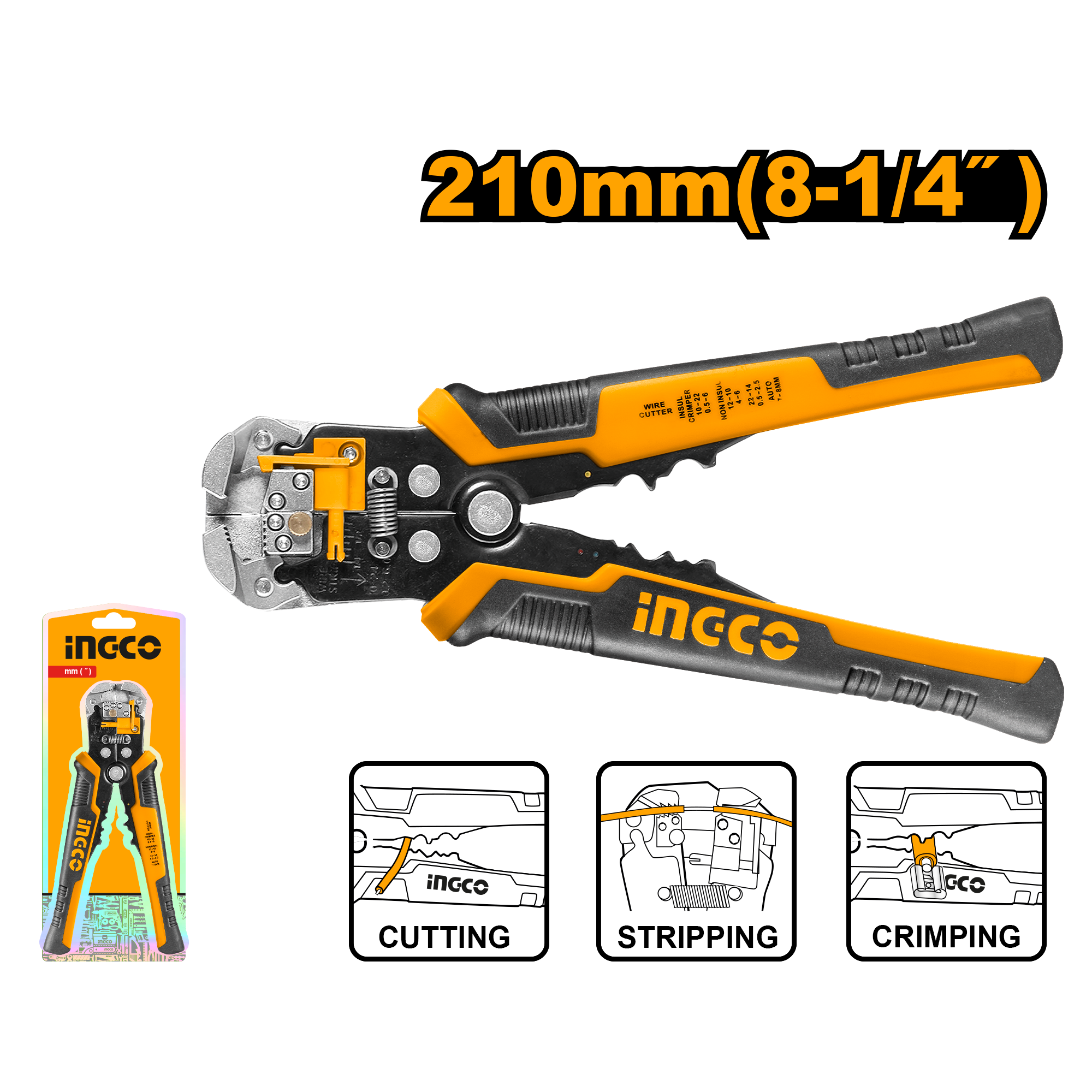 Automatic wire stripper 210mm(8-1/4″)