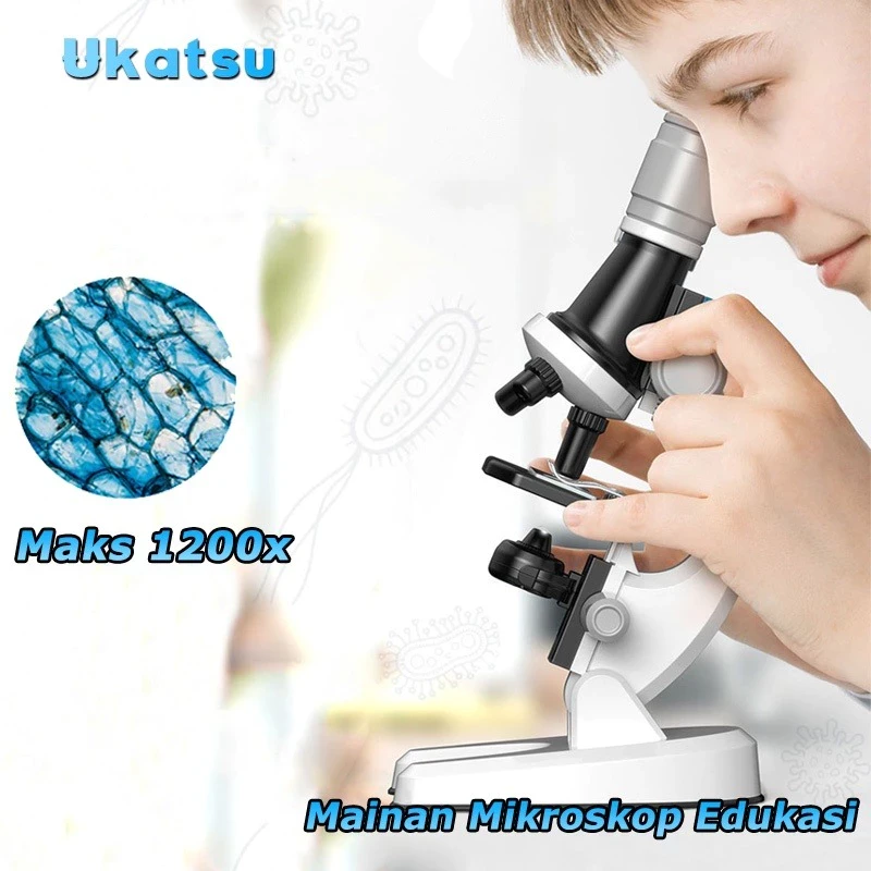 【24H】1200X Microscope Biology Toys Microscope LED Kit Lab Home School Educational Science Toys for Kids/Educational Toys