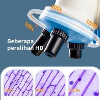 【24H】1200X Microscope Biology Toys Microscope LED Kit Lab Home School Educational Science Toys for Kids/Educational Toys