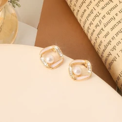 French Luxury Earrings With Pearl Fashion