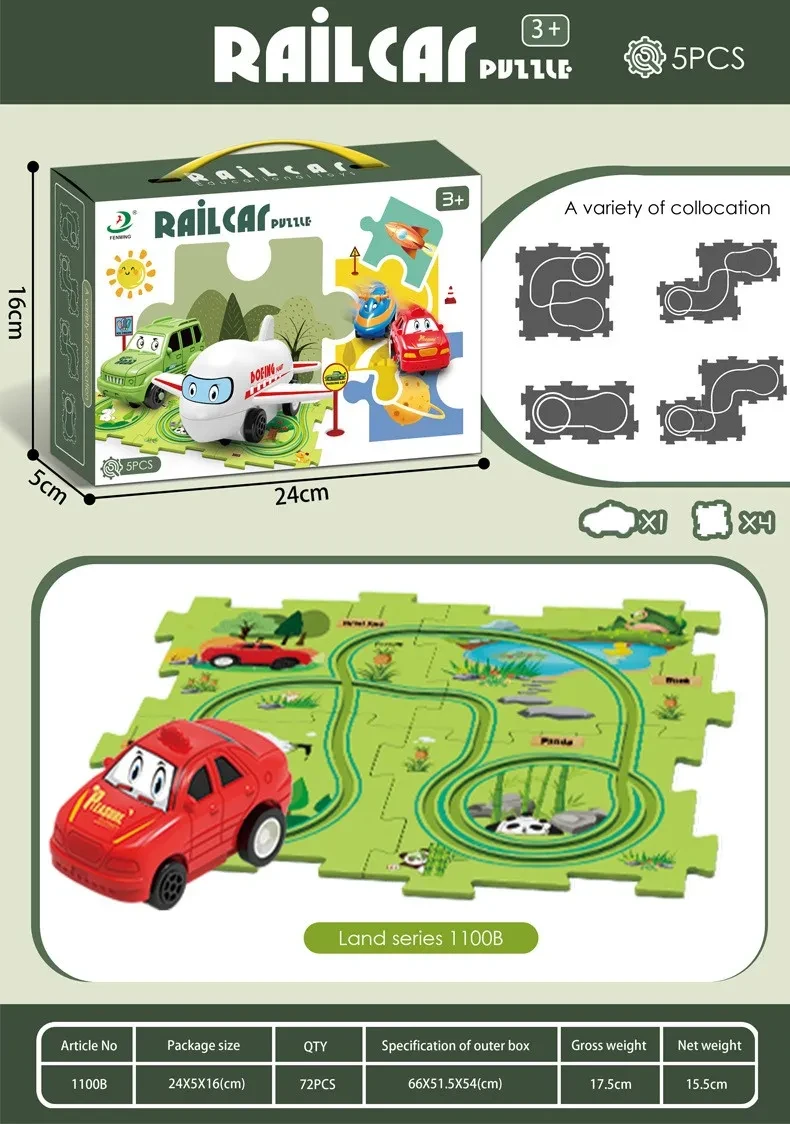PuzzleRacer™ Kids Car Track Set