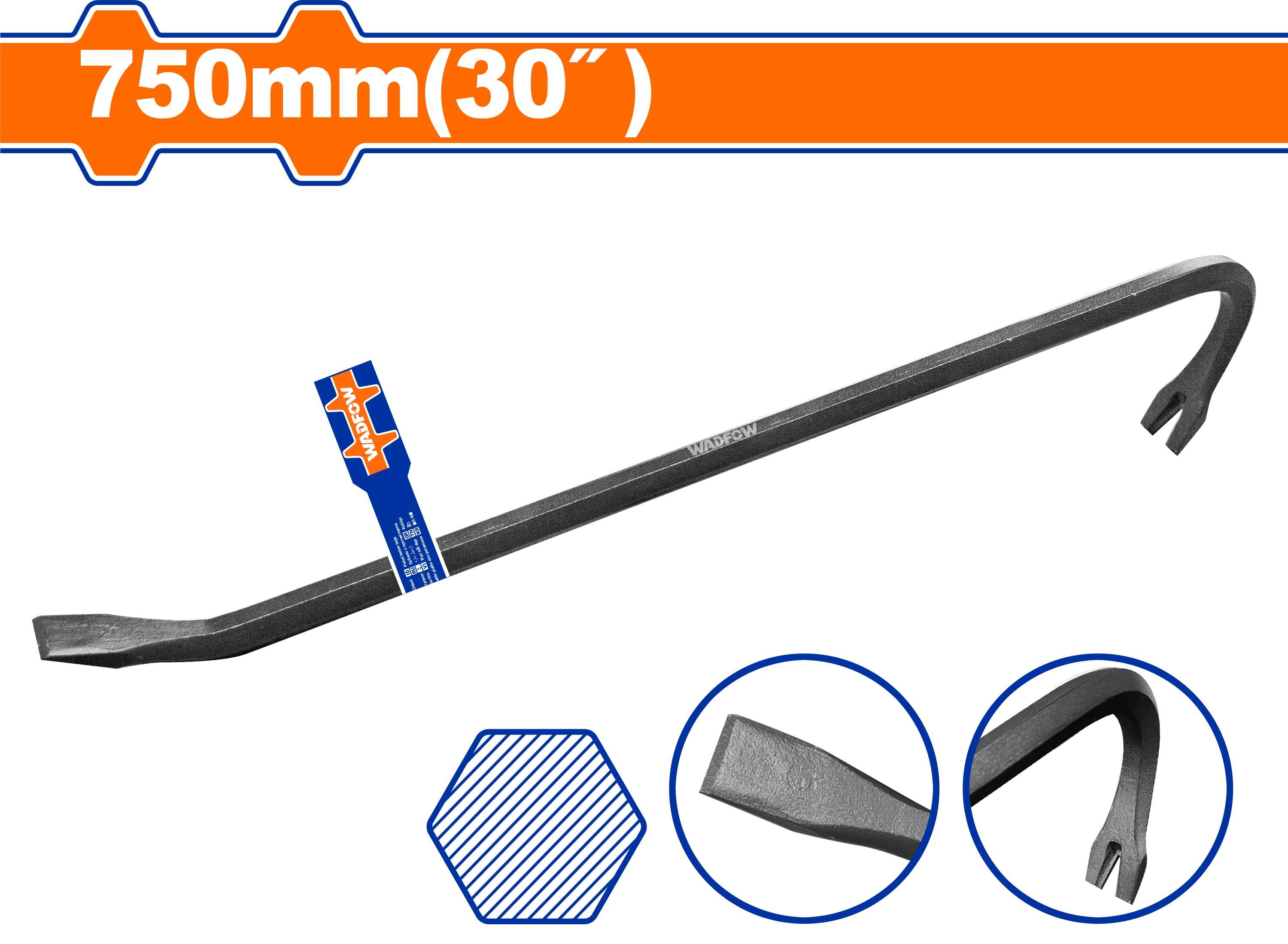 Wrecking bar 30″/750mm