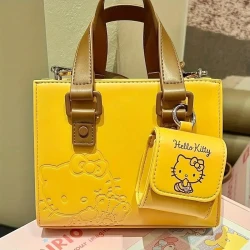 Elegant Top-Handle Tote Bag, Lightweight Faux Leather Shoulder Bag, Water-Resistant, Stain-Resistant, with Embossed Cartoon Design, with Matching Coin Purse, for Daily Use and Office - Chic Fashion Accessory
