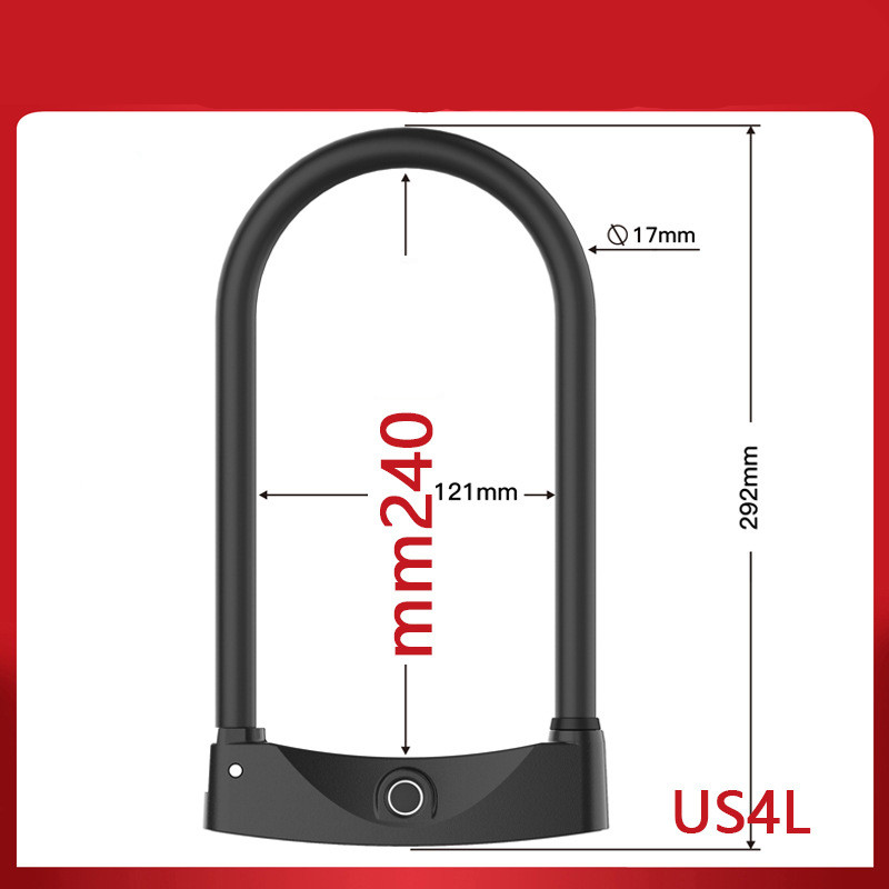 Smart bike fingerprint lock