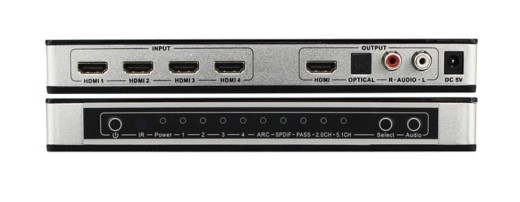 Switch With Audio Four In And One Out