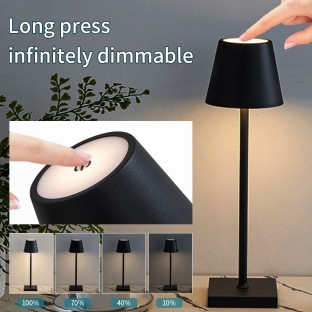 LED Desk Lamp USB Rechargeable Table Lamp Wireless Touch Lamp Waterproof LED Light for Bar Restaurant