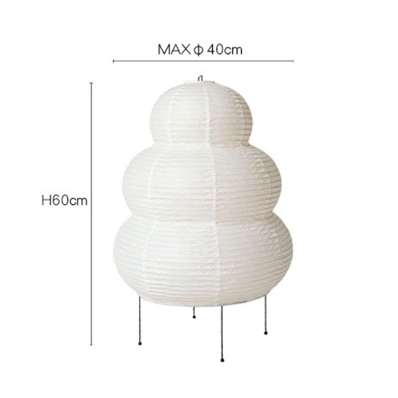 Japanese Style LED Rice Paper Desk Lamp - Tricolor Dimming Home Art Decoration Lamp for Living Room, Hotel, Bedroom, Bedside Night Light