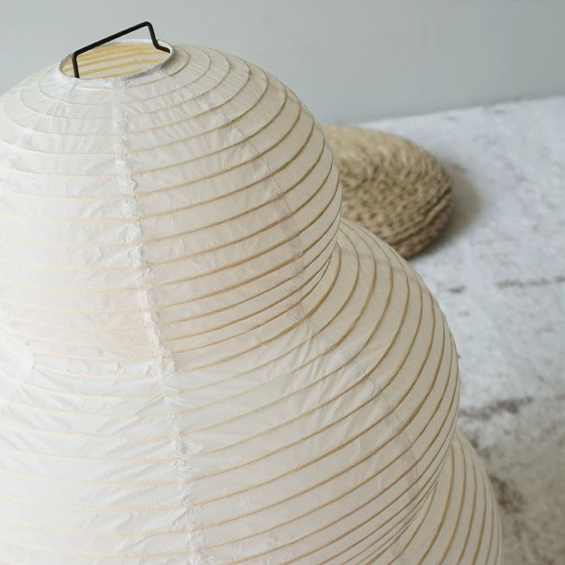 Japanese Style LED Rice Paper Desk Lamp - Tricolor Dimming Home Art Decoration Lamp for Living Room, Hotel, Bedroom, Bedside Night Light