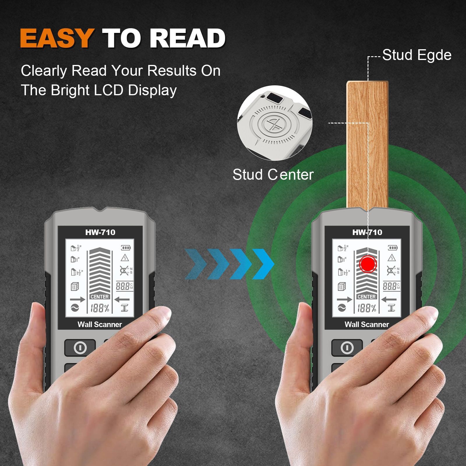 3 in 1 metal detector Ac voltage detector
