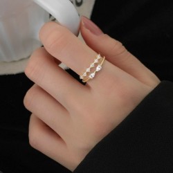 Small Design Bow High Sense Single Ring