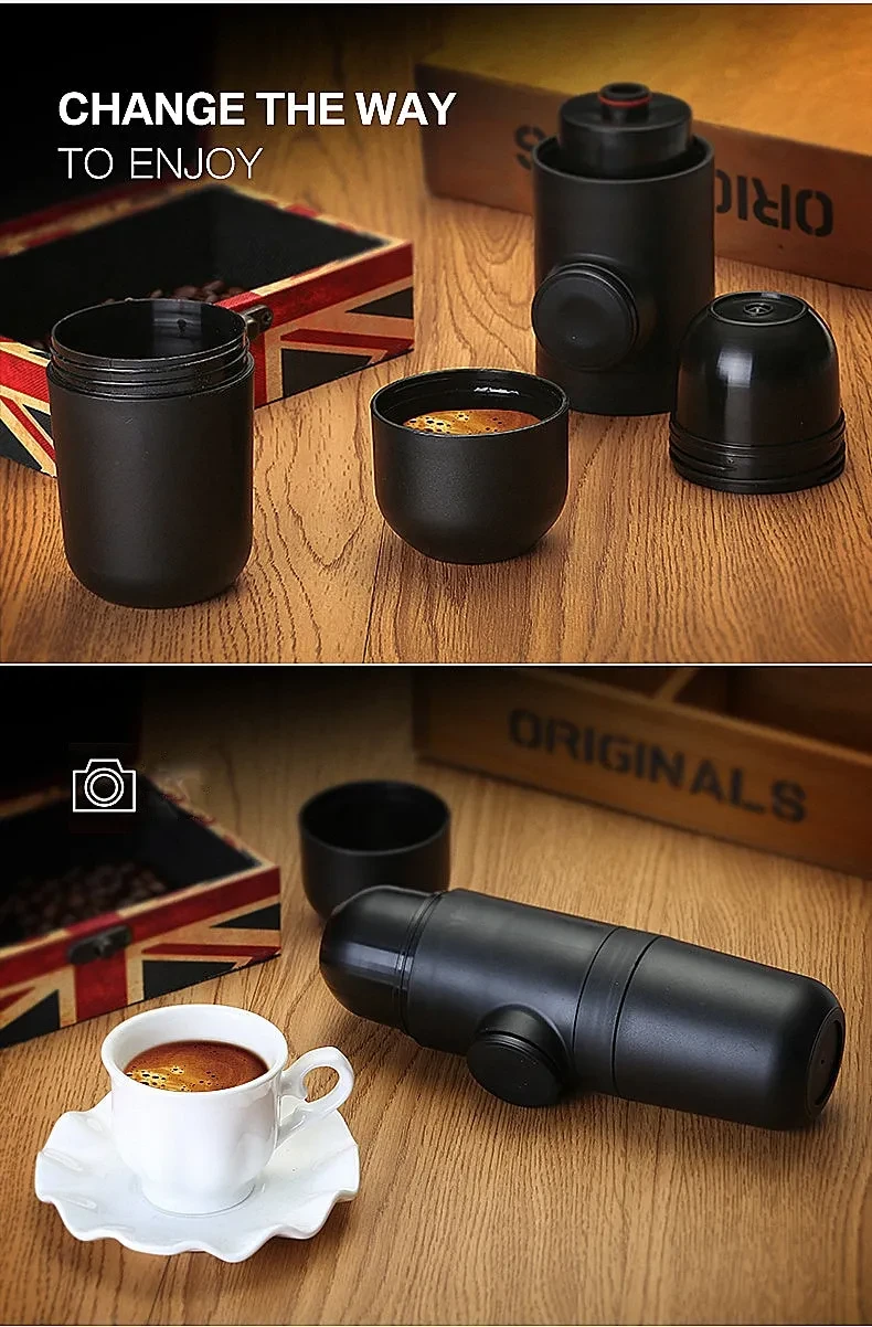 Condensed portable mini coffee machine